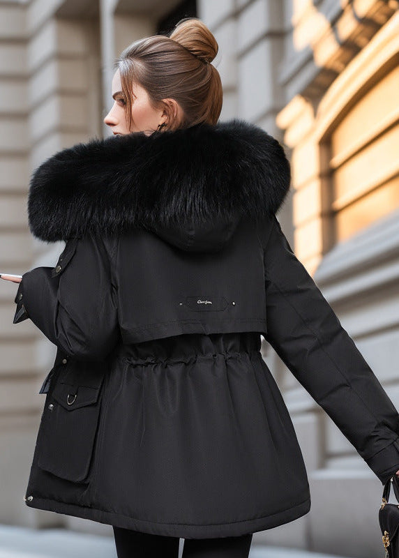 Manteau épais rembourré en velours pour femme - Confort et élégance Feroval