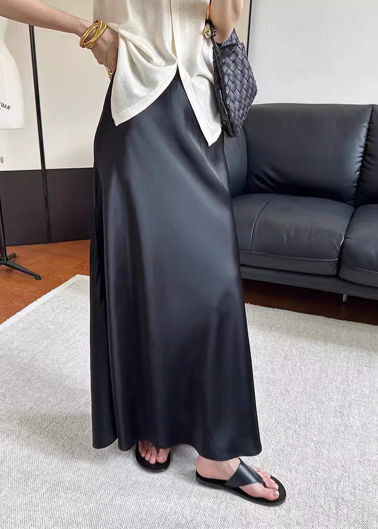 Jupe A-line en satin - Élégance et confort