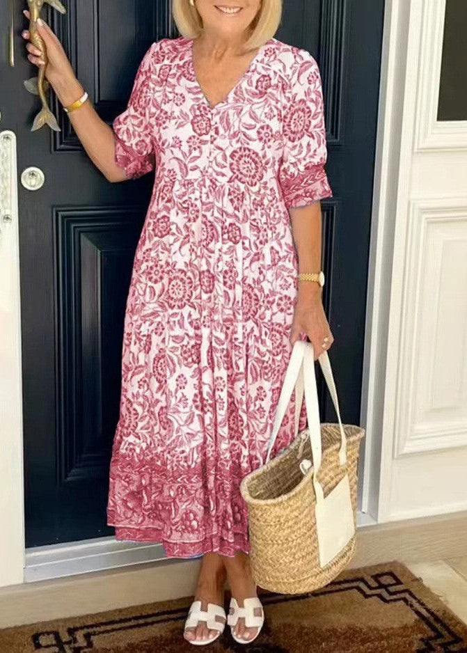 Robe d'été midi élégante pour un look décontracté Feroval
