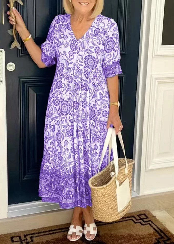 Robe d'été midi élégante pour un look décontracté Feroval