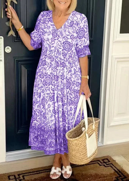 Robe d'été midi élégante pour un look décontracté Feroval