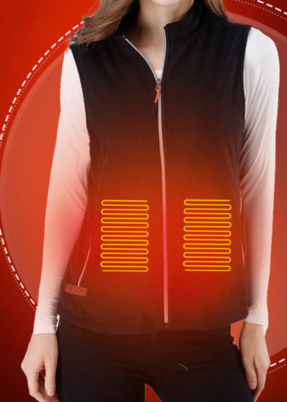 Gilet Chauffant USB Infrarouge - Veste Polaire Longue avec Chauffage Intégré
