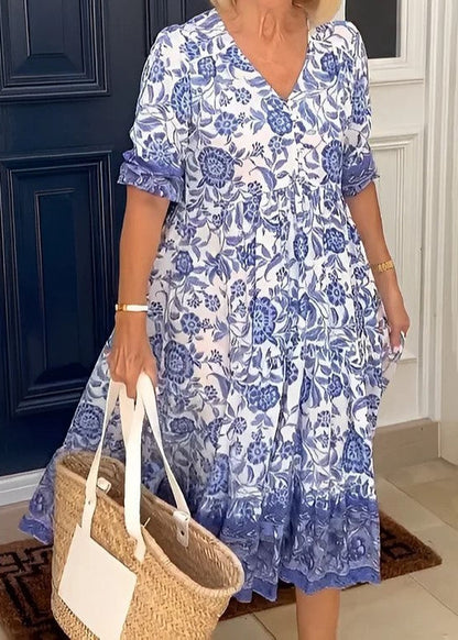 Robe d'été midi élégante pour un look décontracté Feroval